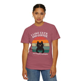 i lIKE cATS AND cOFFEE Unisex Garment-Dyed T-shirt