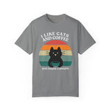 i lIKE cATS AND cOFFEE Unisex Garment-Dyed T-shirt