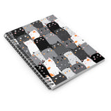 gREY cATS Spiral Notebook - Ruled Line