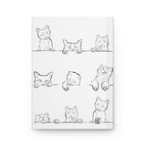 LiNE cATS Hardcover Journal (lined)