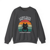 cATS AND cOFFEE Unisex Heavy Blend™ Crewneck Sweatshirt